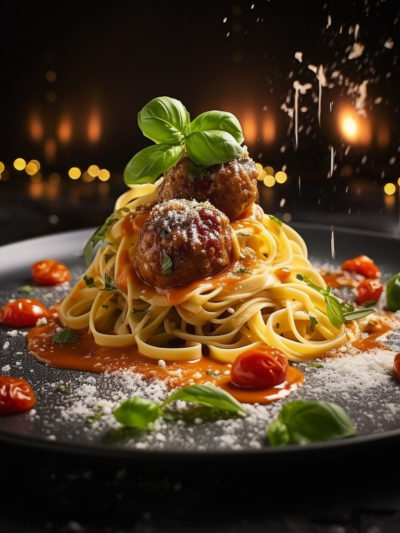 Spaghethi with Magic balls