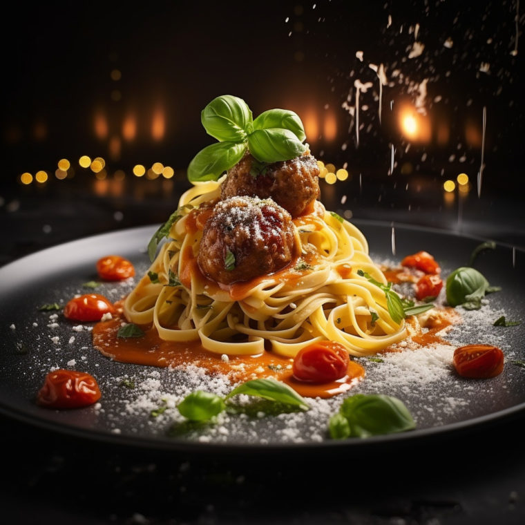 Spaghethi with Magic balls